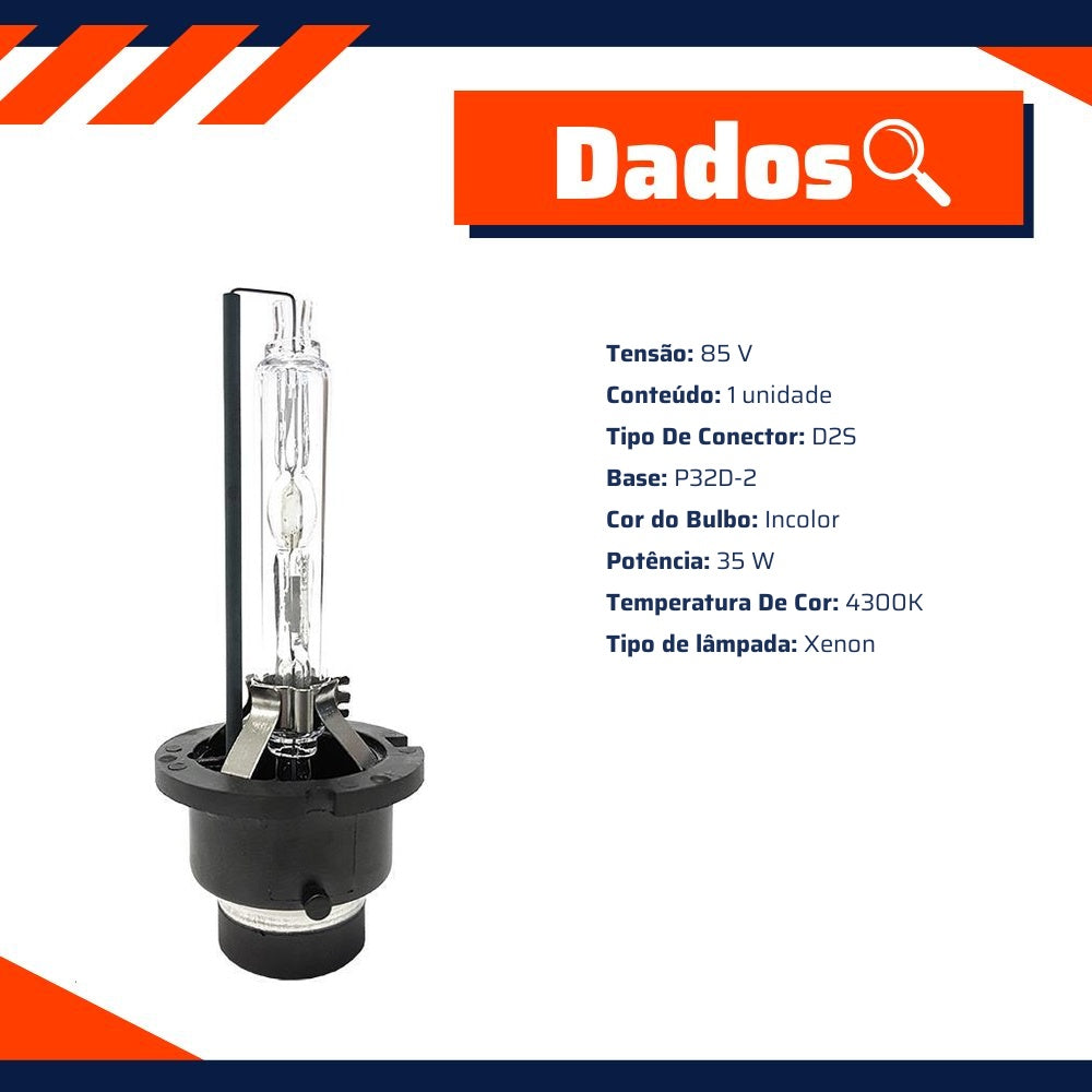 Par Lâmpada Xenon 85V 35W - Gauss - GL146D2S - (4)
