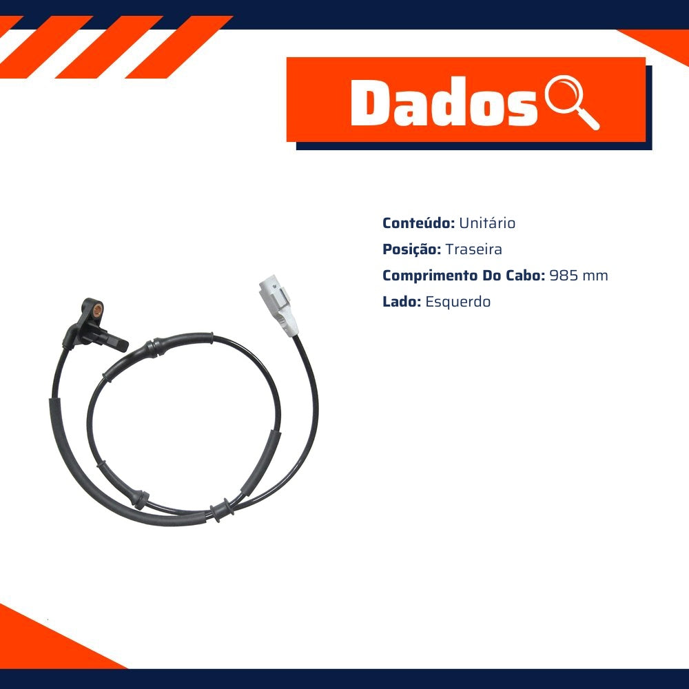 Par Sensores de ABS Traseiro - Gauss - GS2028 - GS2029 - (9)