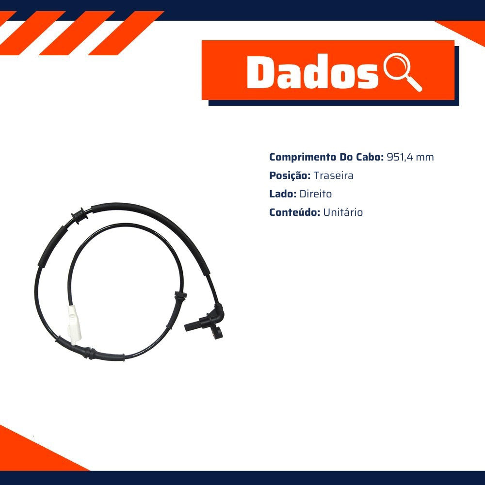 Par Sensores de ABS Traseiro - Gauss - GS2028 - GS2029 - (17)