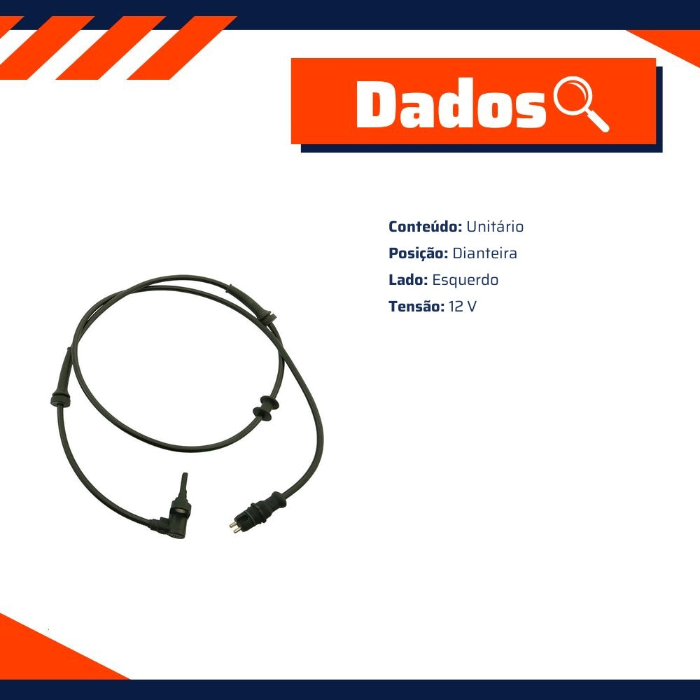 Par Sensores de ABS Dianteiro - Gauss - GS2160 - GS2161 - (17)