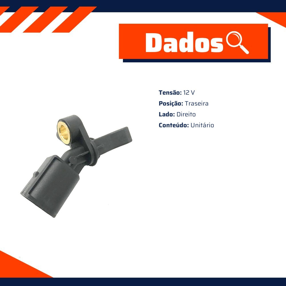 Par Sensores de ABS Traseiro - Gauss - GS2862 - GS2863 - (9)