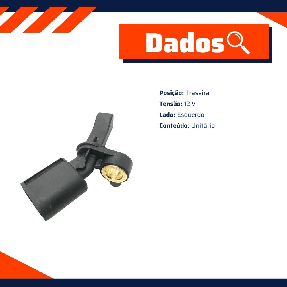 Par Sensores de ABS Traseiro - Gauss - GS2862 - GS2863 - (17)