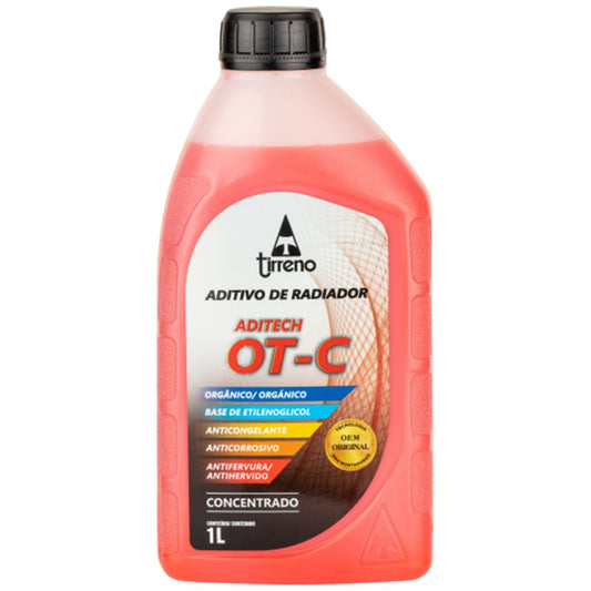 Aditivo para Radiador Laranja Aditech OT-C Orgânico Concentrado 1 Litro - Tirreno - FLU/DS/303FU1 - (1)