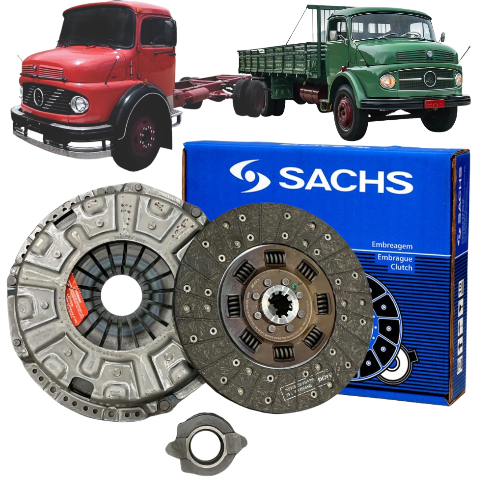 Kit Embreagem Mb 1111 1113 1114 Om352 Ate 87 Sachs 6249 - SACHS - 6249 - (1)