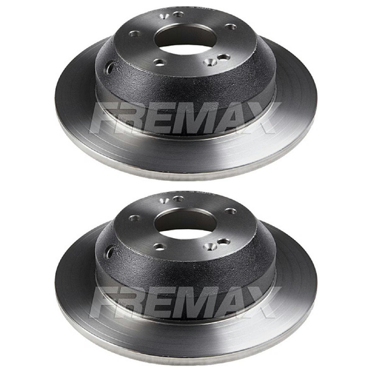 Par de Discos de Freio Sólido Traseiro - Fremax - BD5185 - (1)