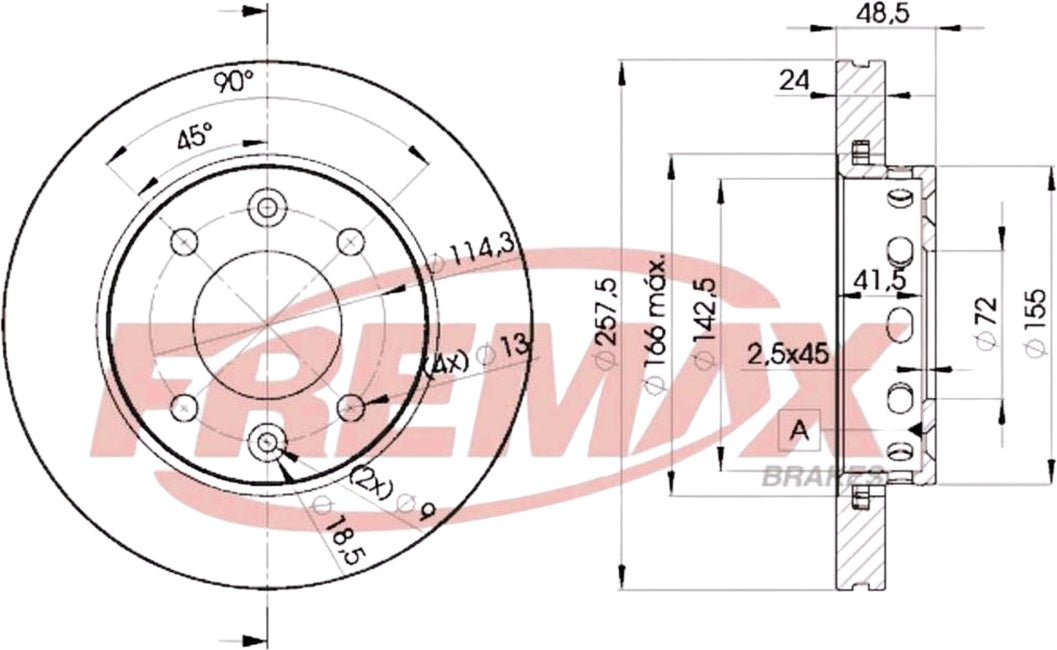 Par de Discos de Freio Ventilado Dianteiro - Fremax - BD3248 - (2)