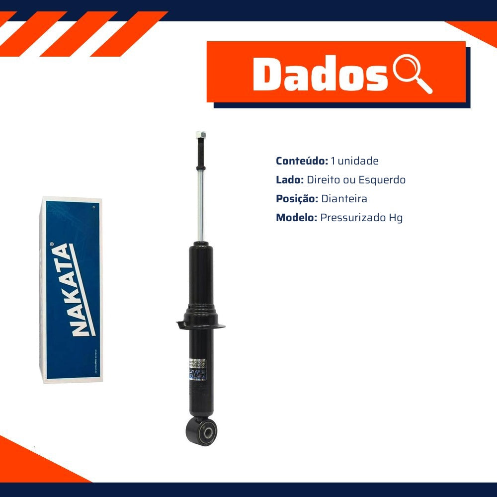 Amortecedor Dianteiro Direito ou Esquerdo da Suspensão para Mitsubishi Pajero Full - Nakata - HG 41120 - (3)