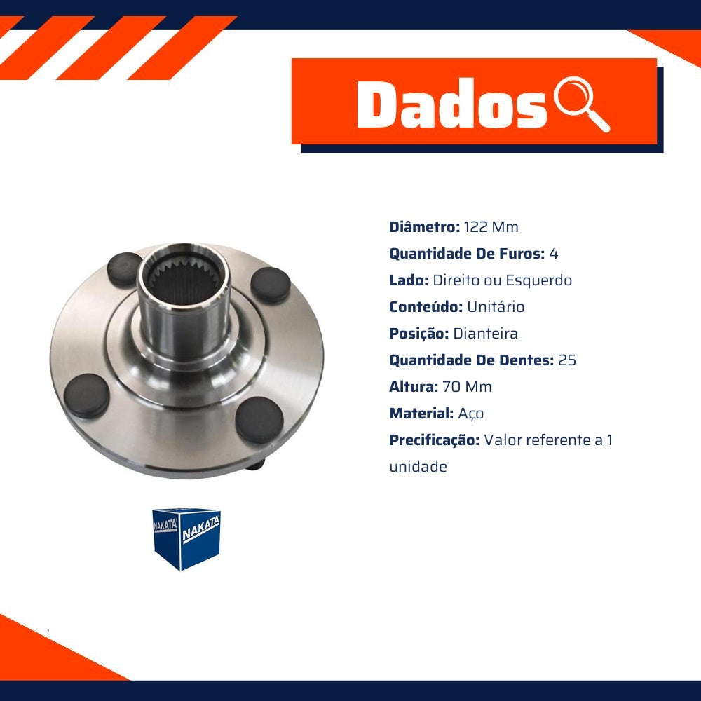 Par Cubo Roda Dianteiro - Nakata - NKF 8219 - (3)