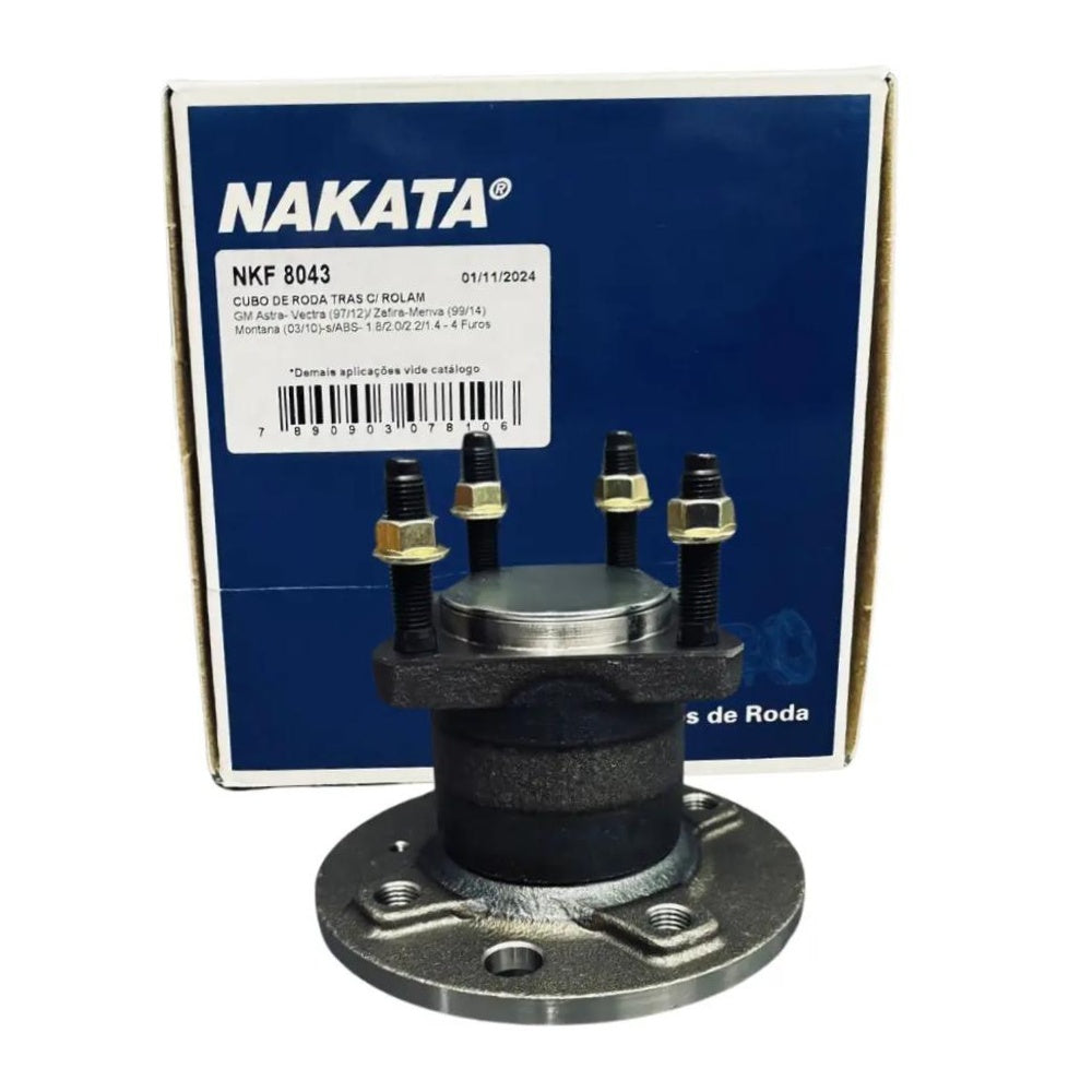 Cubo de Roda Traseiro Direito ou Esquerdo para Chevrolet Astra Hatch e Astra Sedan - Nakata - NKF 8043 - (1)