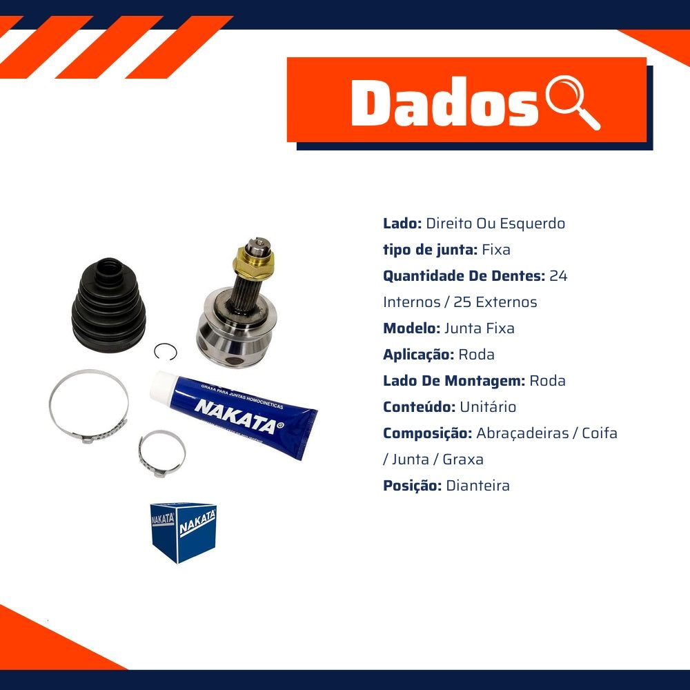 Junta Homocinética Dianteira para Fiat Bravo - Nakata - NJH32-1427 - (2)