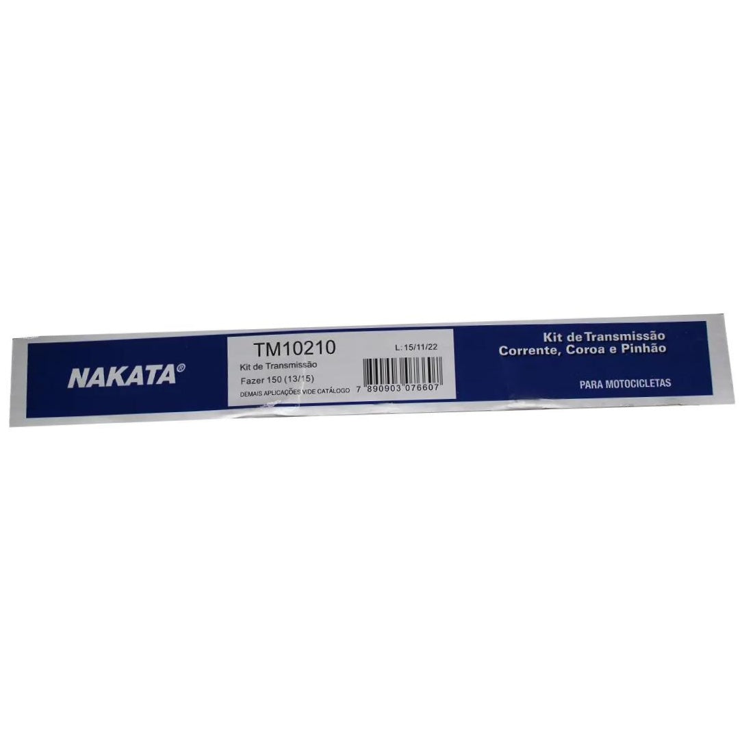 Kit da Coroa Pinhão e Corrente para Yamaha YS 150 FAZER - Nakata - TM10210 - (5)