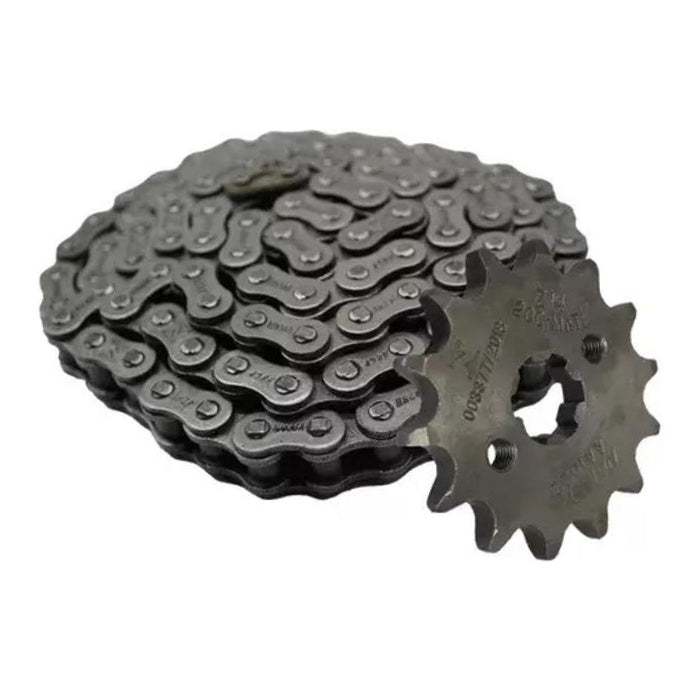 Kit da Coroa Pinhão e Corrente para Honda CG 160 - Nakata - TM10185 - (3)