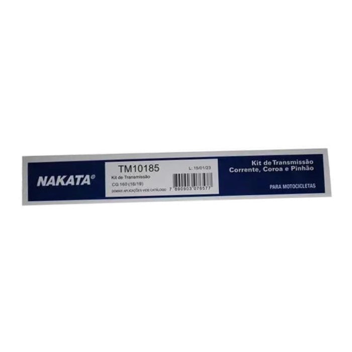 Kit da Coroa Pinhão e Corrente para Honda CG 160 - Nakata - TM10185 - (6)