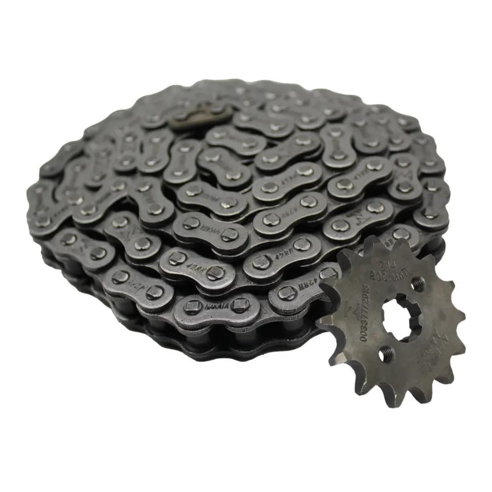 Kit da Coroa Pinhão e Corrente para Honda CG 160 - Nakata - TM10185R - (6)