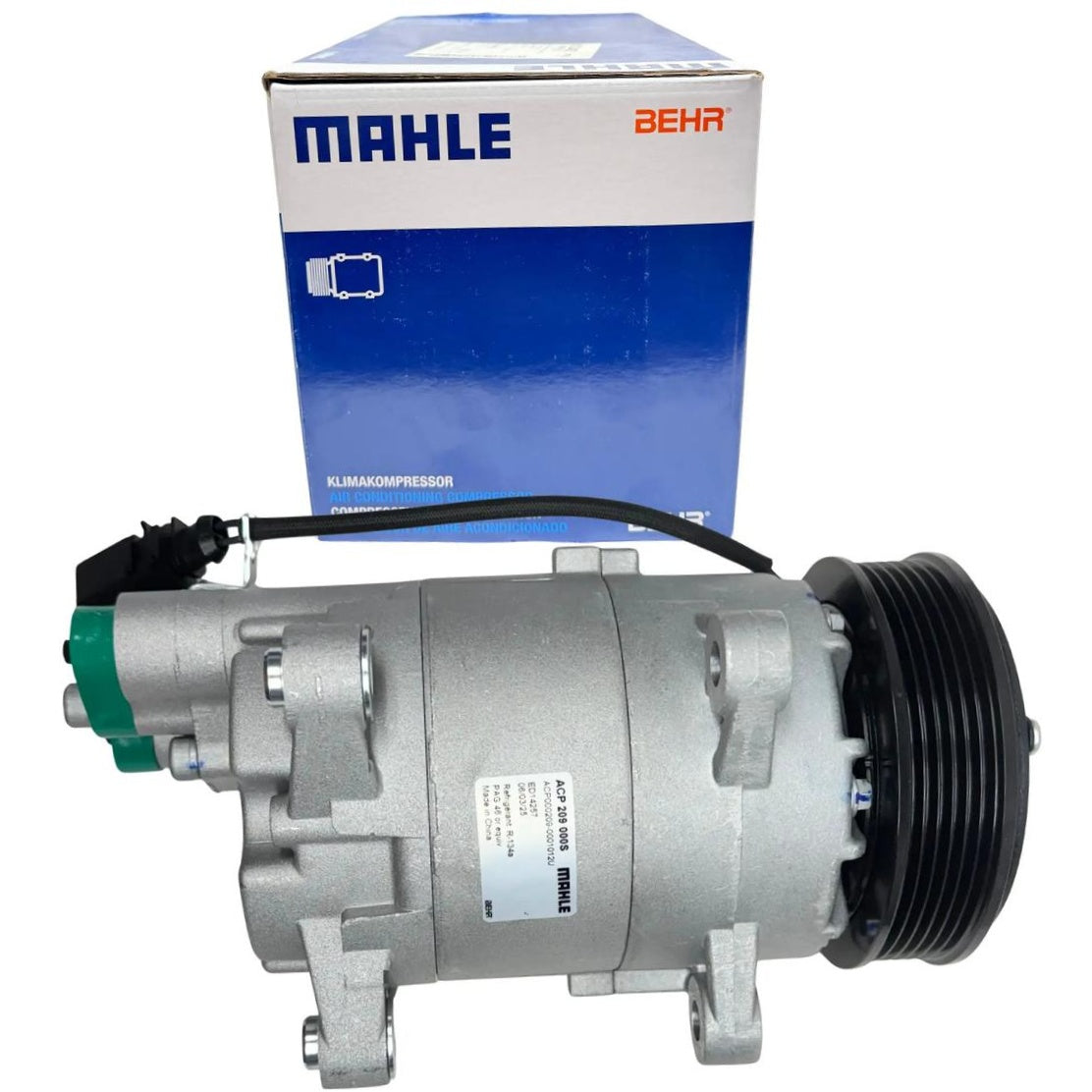 Compressor de Ar Condicionado para Audi A3 e Volkswagen Golf - Mahle - ACP 209 000S - (1)