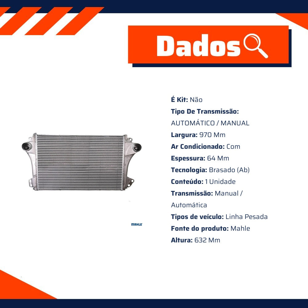 Intercooler para Scania P 250 B e P 280 B - Mahle Behr - CI 648 000P - (8)