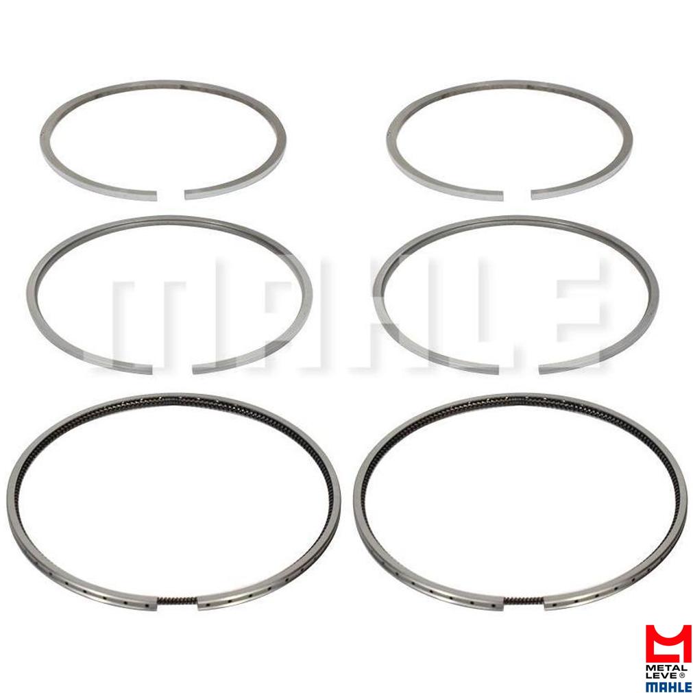 Jogo De Anéis Do Pistão para 2 Cilindros Std - Mahle Metal Leve - DC.8660 STD - (2)