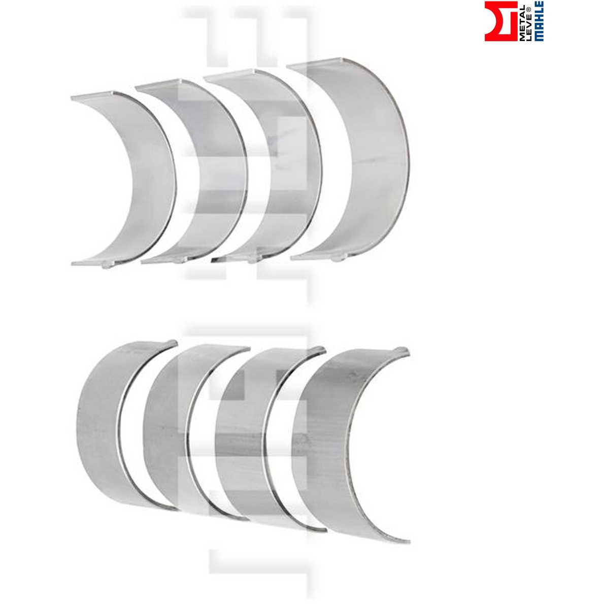 Jogo de Bronzina de Biela 0,75 - Mahle Metal Leve - BB-472-J 0,75 - (5)