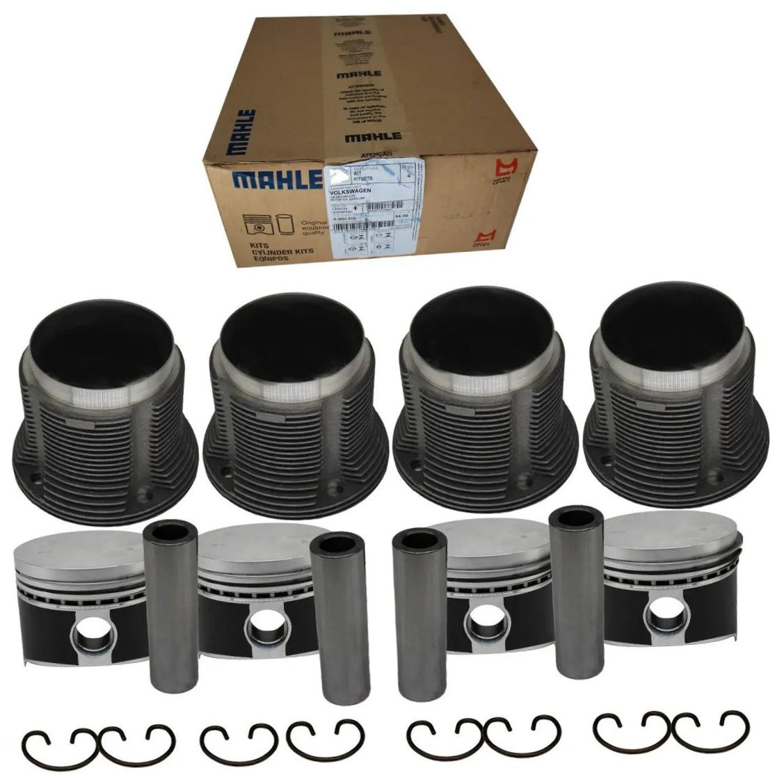 4 Kit Para Motor Std - Mahle Metal Leve - K9002 STD - (1)