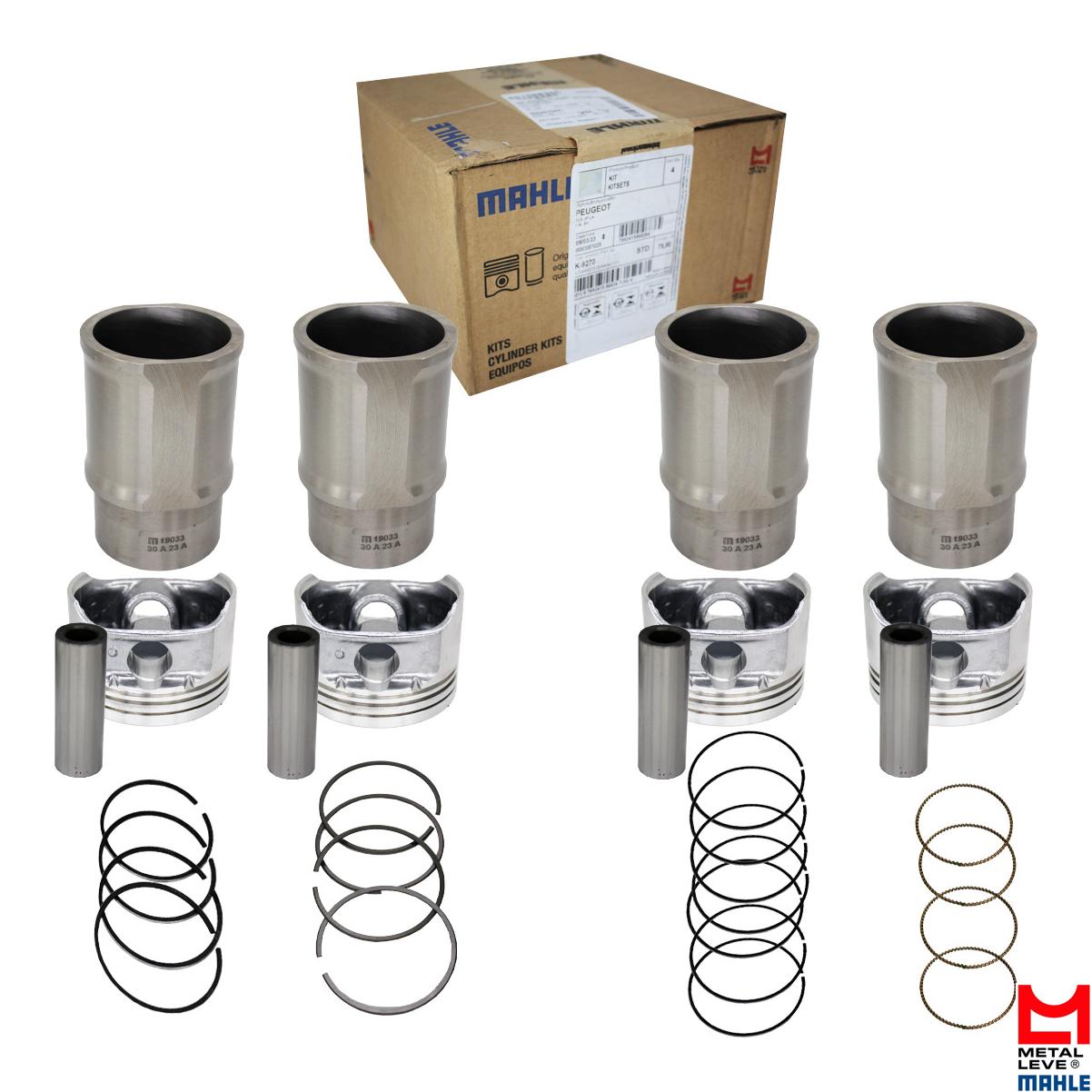 4 Kit Para Motor Std - Mahle Metal Leve - K9270 STD - (10)