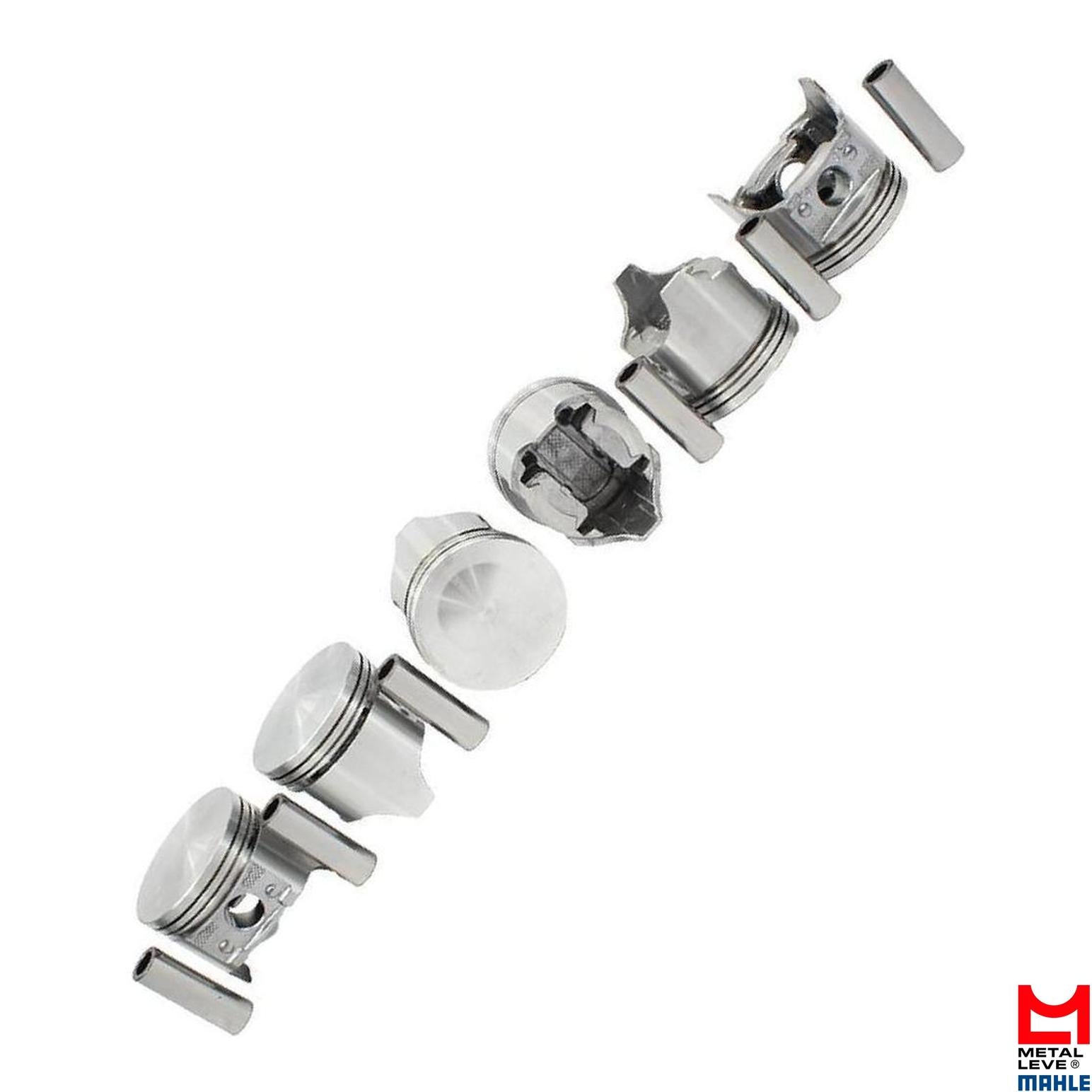 Jogo com 6 Pistões do Motor 0,50 - Mahle Metal Leve - P1281 0,50 - (2)