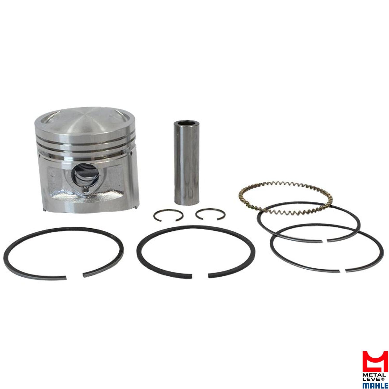Pistão Com Anéis 0,25 - Mahle Metal Leve - P&A1366 0,25 - (1)