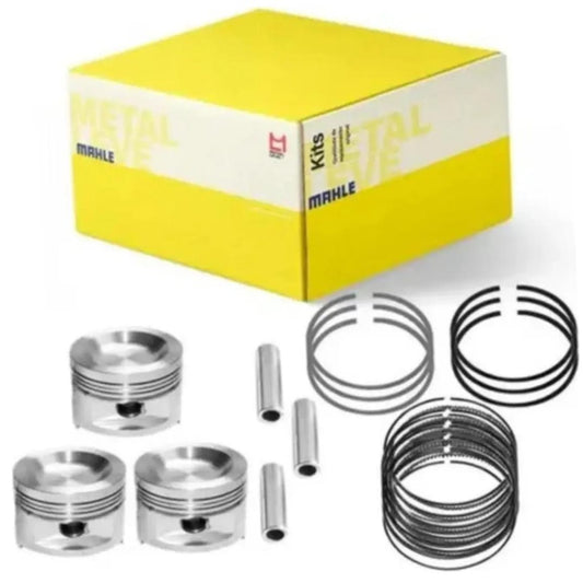 Jogo com 3 Pistões com Anéis 0,50 para Ford Ka e Ka Sedan - Mahle Metal Leve - P&A9872 0,50 - (1)