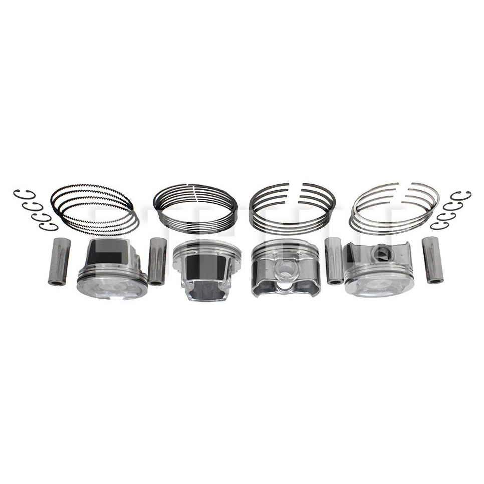 Jogo com 4 Pistões com Anéis 0,50 para Nissan Sentra e Renault Fluence - Mahle Metal Leve - P&A9774 0,50 - (6)
