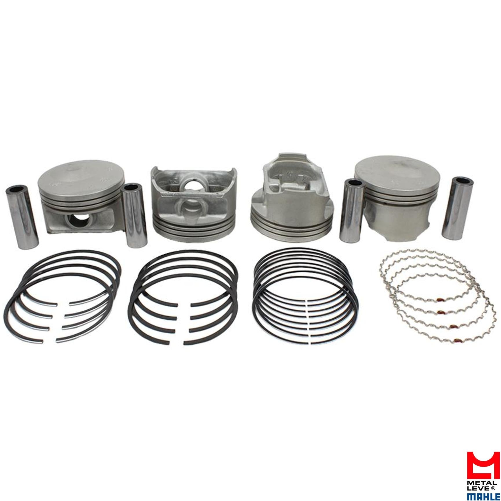 Jogo de Pistão Com Anéis Spa 0,50 - Mahle Metal Leve - SP&A1618 0,50 SPA - (1)