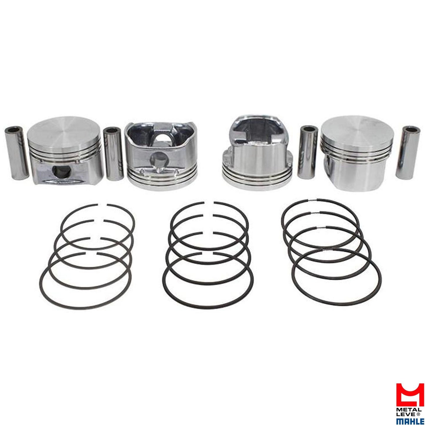 Jogo de Pistão Com Anéis Std - Mahle Metal Leve - P&A9126 STD - (1)