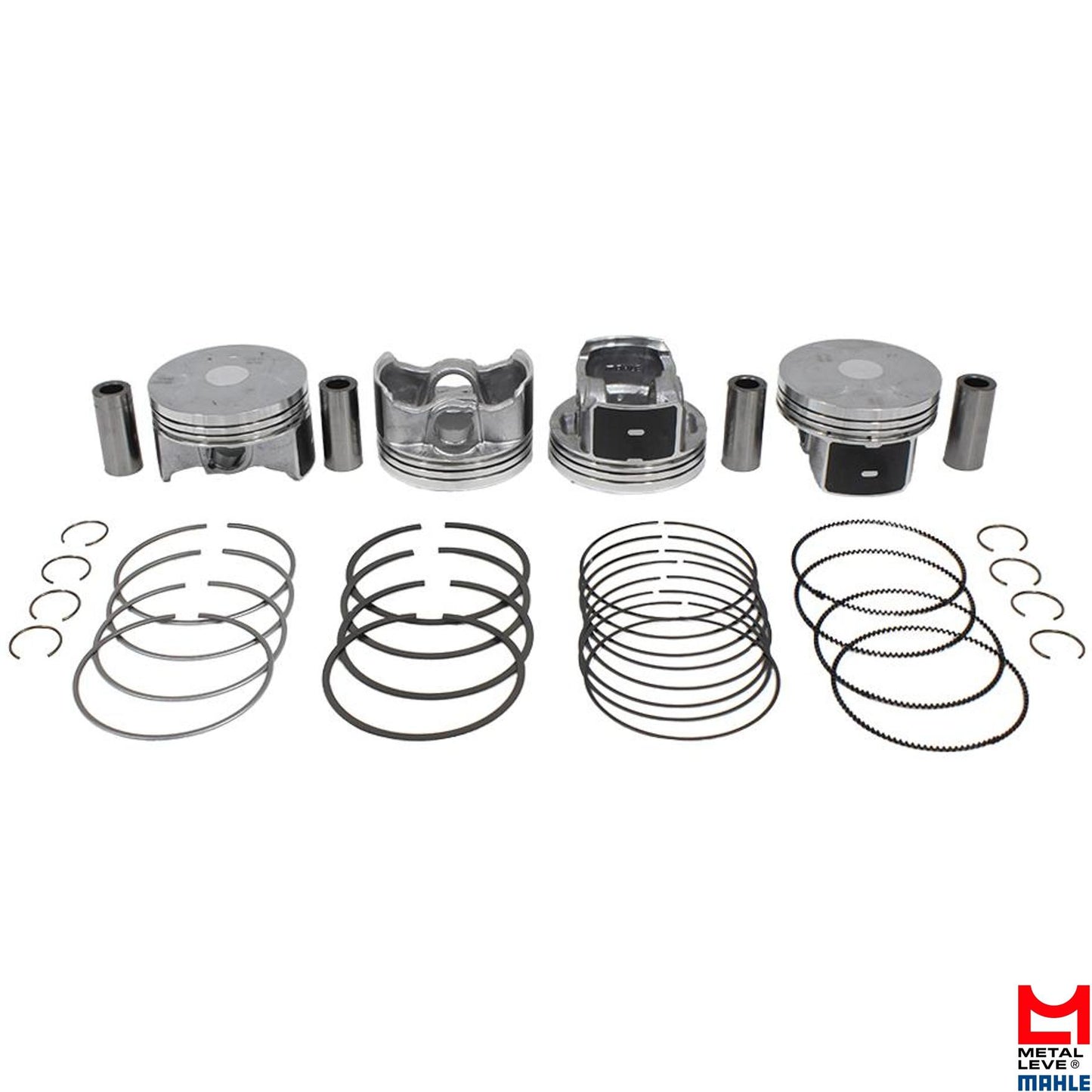 Jogo de Pistão Com Anéis Std - Mahle Metal Leve - P&A9657 STD - (1)
