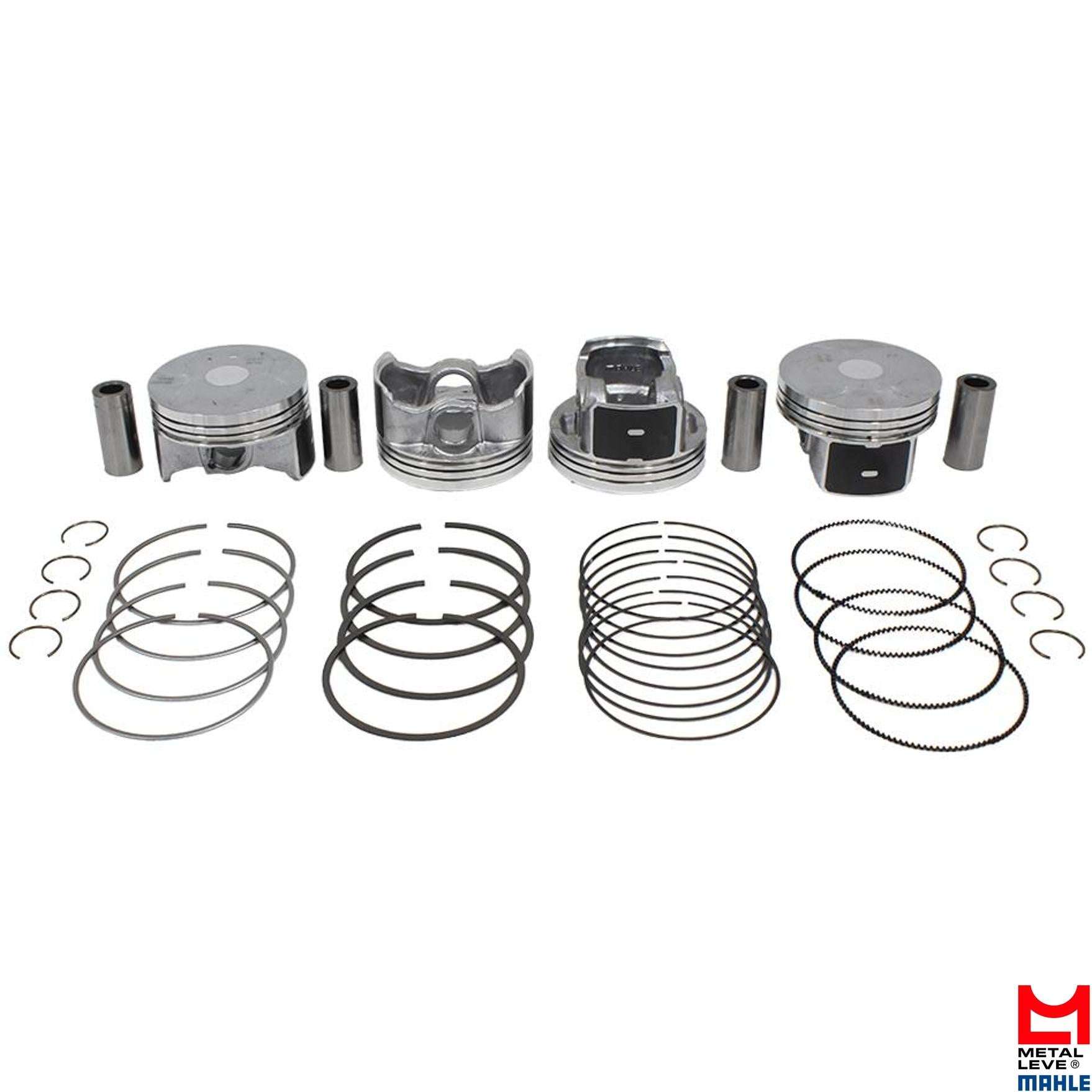 Jogo de Pistão Com Anéis Std - Mahle Metal Leve - P&A9657 STD - (1)
