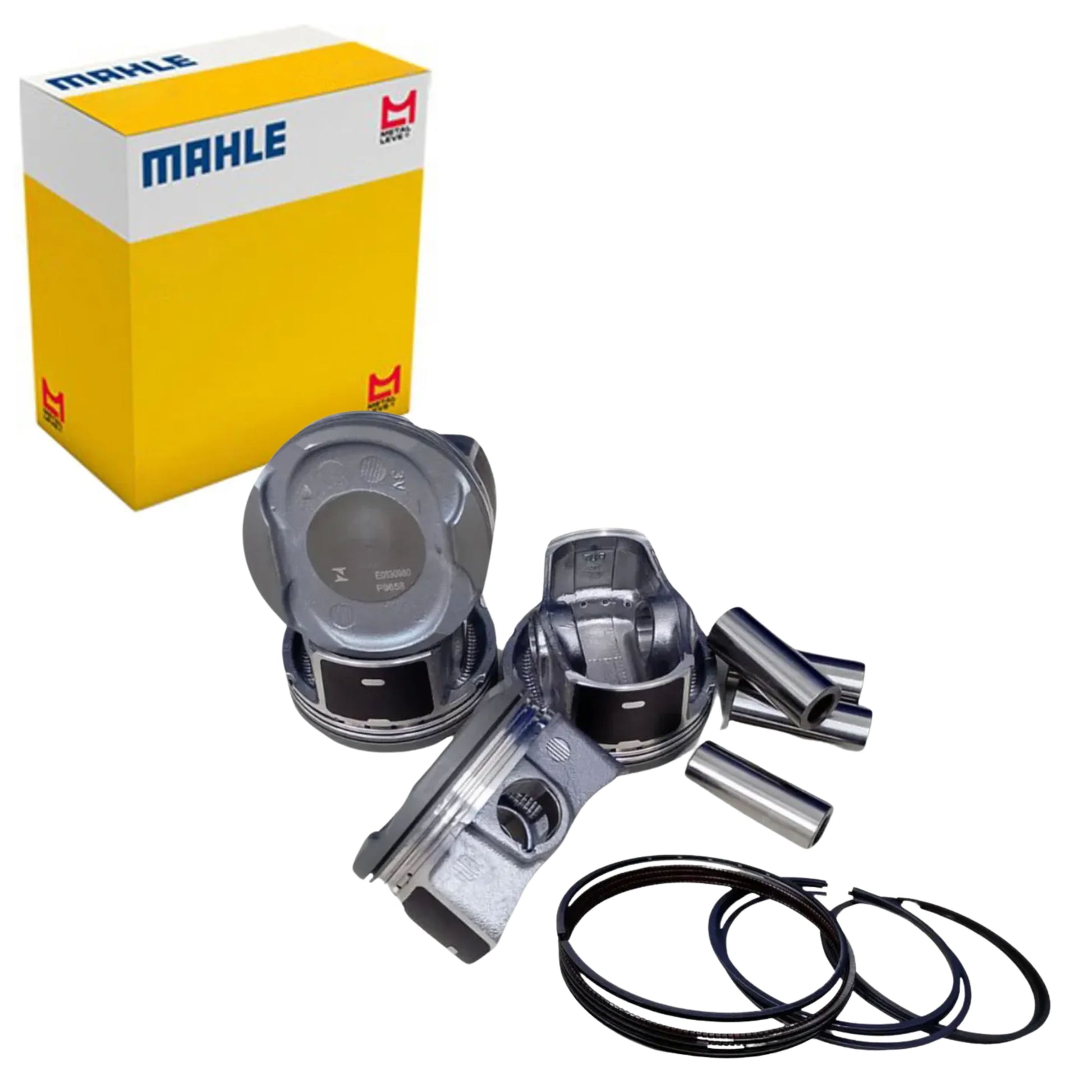 Jogo com 4 Pistões com Anéis STD para Toyota Corolla - Mahle Metal Leve - P&A9658 STD - (1)