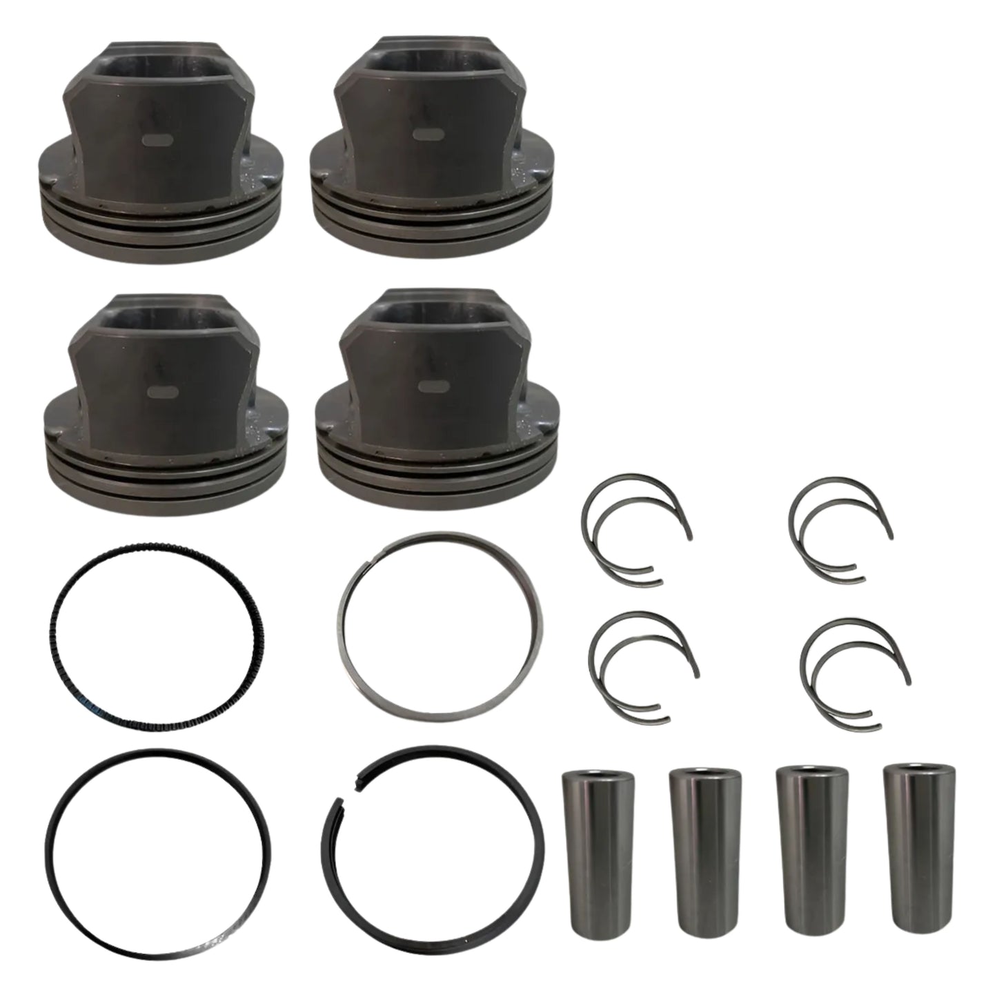 Jogo com 4 Pistões com Anéis STD para Chevrolet Sonic e Sonic Sedan - Mahle Metal Leve - P&A9714 STD - (1)