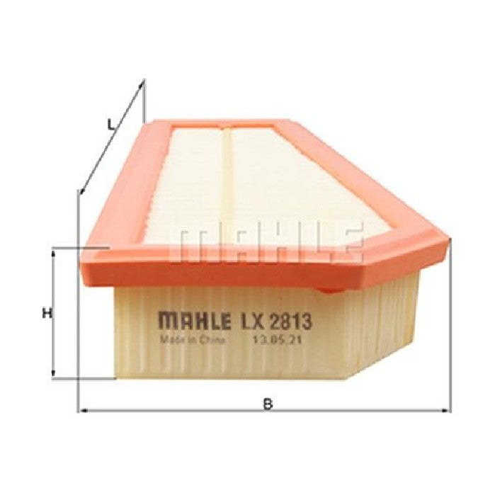 Elemento Para Filtro de Ar Seco - Mahle Metal Leve - LX2813 - (1)