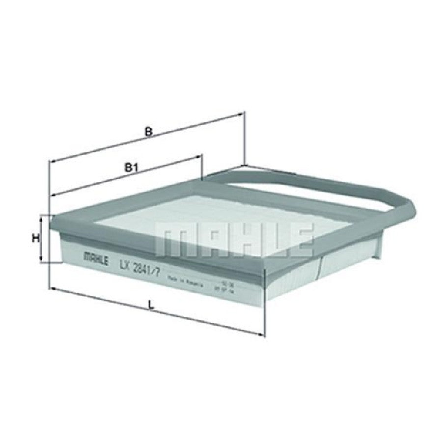 Elemento Para Filtro de Ar Seco - Mahle Metal Leve - LX2841/7 - (1)