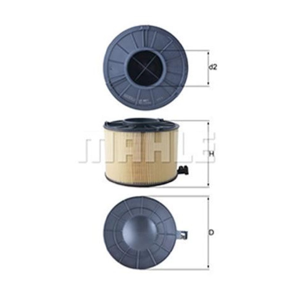 Elemento Para Filtro de Ar Seco - Mahle Metal Leve - LX4411 - (1)