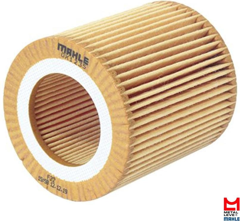 Elemento para Filtro de Óleo Lubrificante - Mahle Metal Leve - OX1235D - (1)