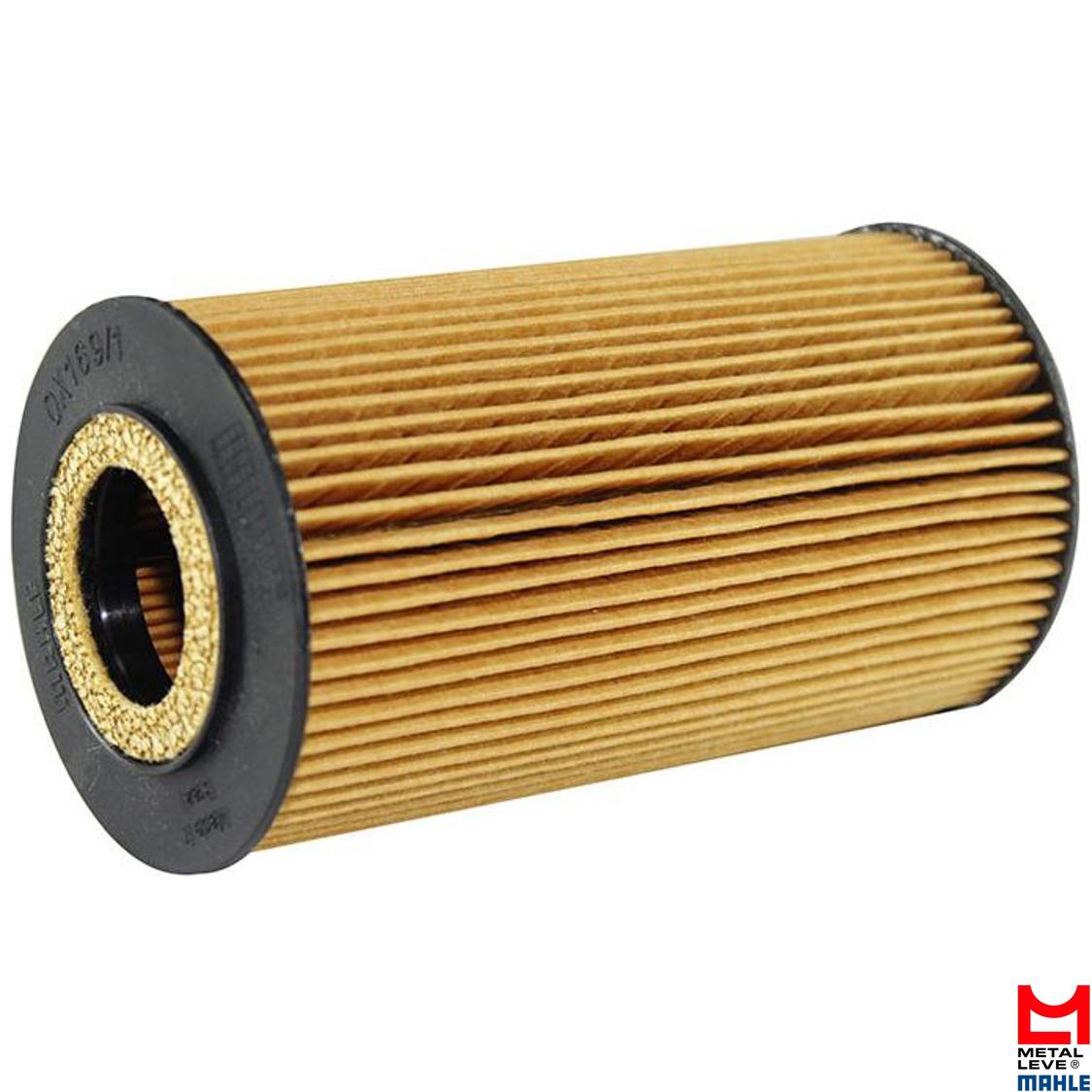 Elemento para Filtro de Óleo Lubrificante - Mahle Metal Leve - OX169/1D - (1)