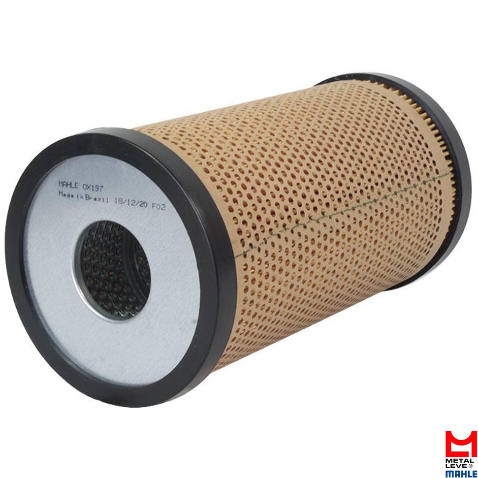 Elemento para Filtro de Óleo Lubrificante - Mahle Metal Leve - OX197D - (1)