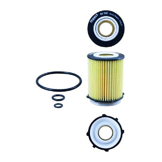 Elemento para Filtro de Óleo Lubrificante - Mahle Metal Leve - OX982D - (1)