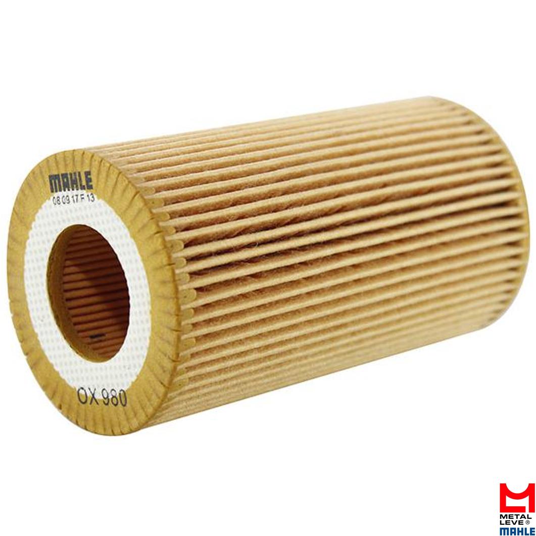 Elemento para Filtro de Óleo Lubrificante - Mahle Metal Leve - OX980D3 - (1)