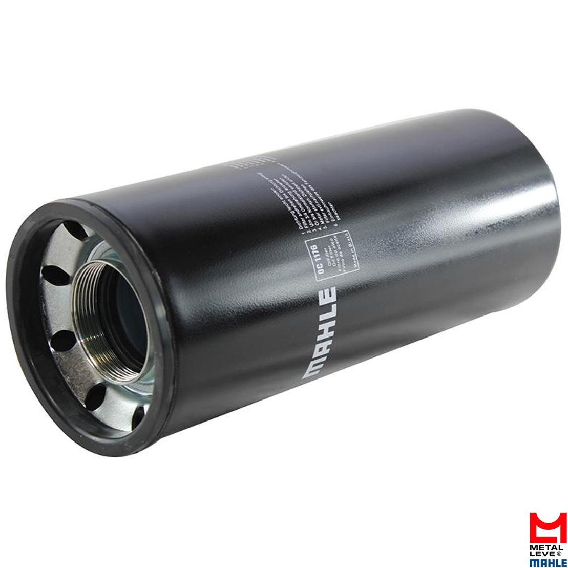 Filtro Blindado de Óleo Lubrificante - Mahle Metal Leve - OC1176 - (1)