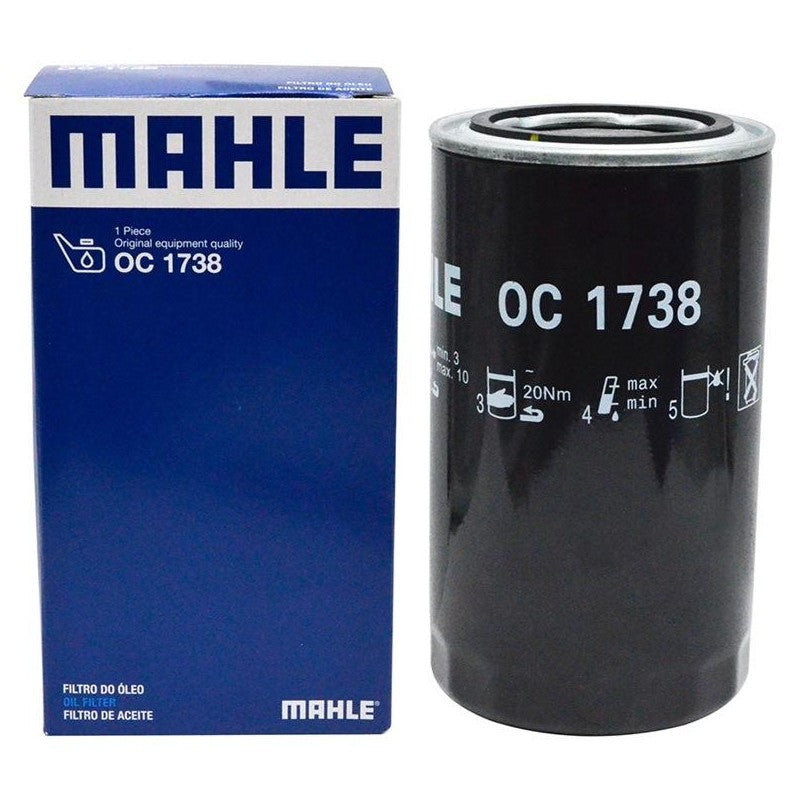 Filtro Blindado de Óleo Lubrificante - Mahle Metal Leve - OC1738 - (1)