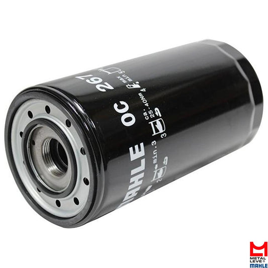 Filtro Blindado de Óleo Lubrificante - Mahle Metal Leve - OC267 - (1)