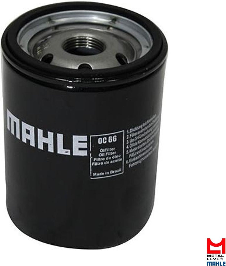 Filtro Blindado de Óleo Lubrificante - Mahle Metal Leve - OC66 - (1)
