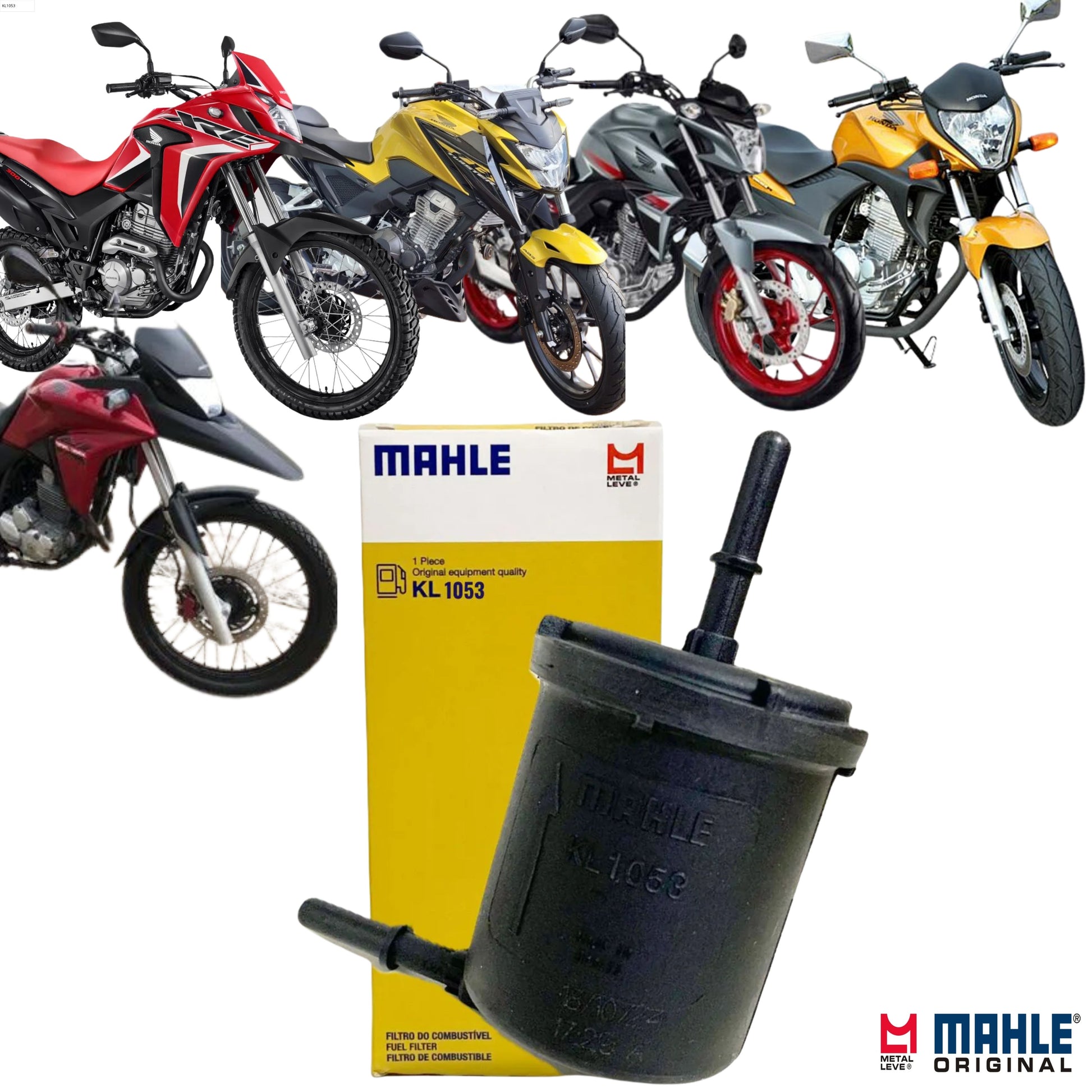 Filtro de Combustível Em Linha - Mahle Metal Leve - KL1053 - (1)