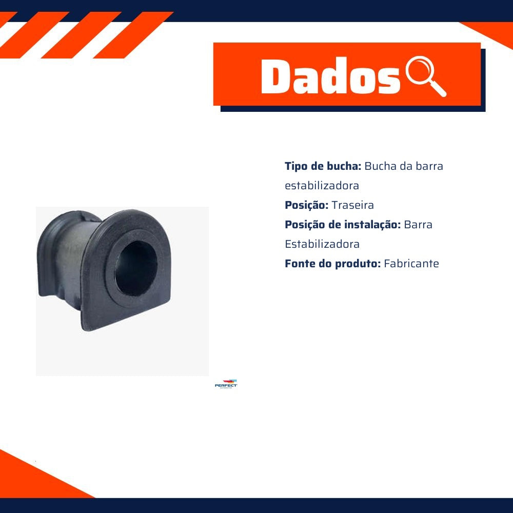 Bucha da Barra Estabilizadora Traseira para Ford Fusion - Perfect - BCH0244 - (2)