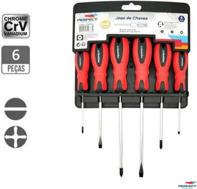 Kit Ferramenta Jogo De Chaves 6Pcs - Perfect - FTR0206 - (1)