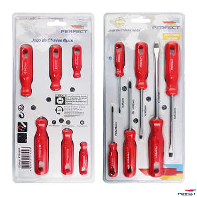Kit Ferramenta Jogo De Chaves 6Pcs - Perfect - FTR0207 - (1)